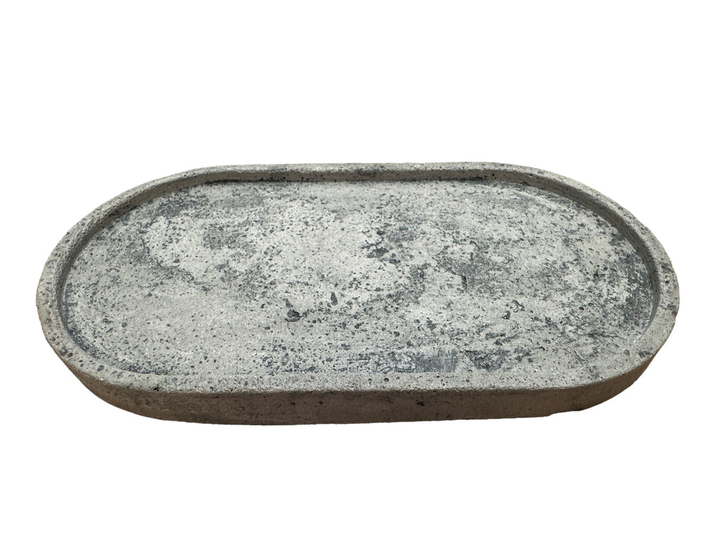 BANDEJA  OVALADA TIPO PIEDRA