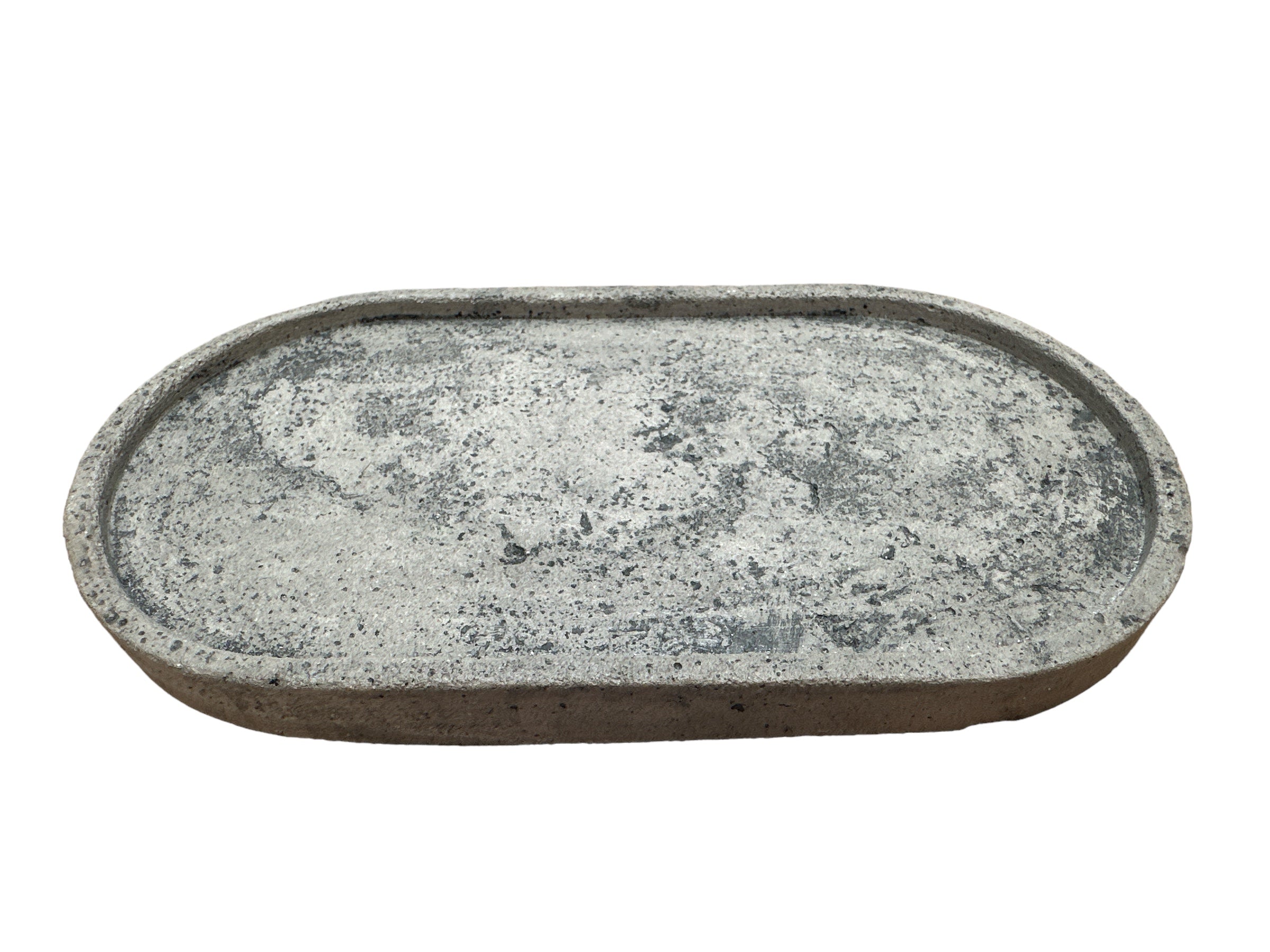 BANDEJA  OVALADA TIPO PIEDRA