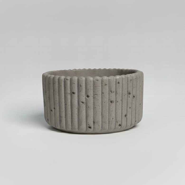 CONTENEDOR REDONDO  RAYADO