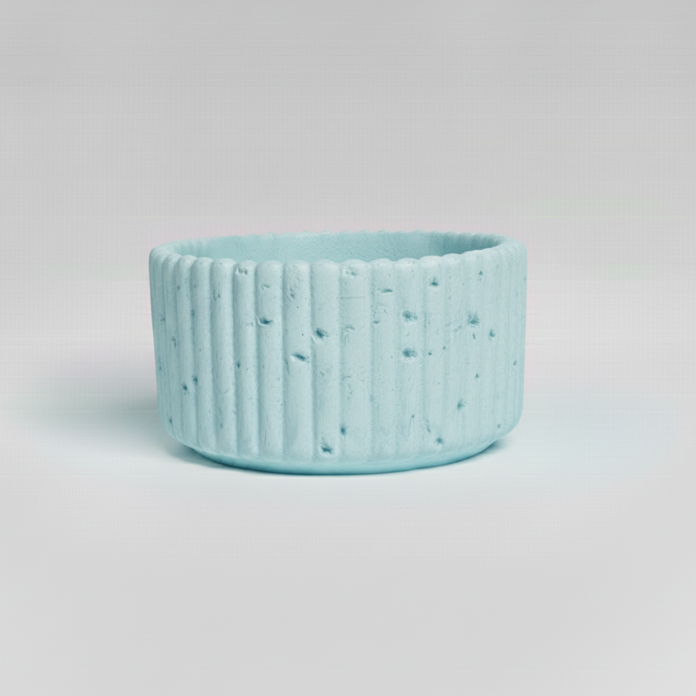 CONTENEDOR REDONDO  RAYADO