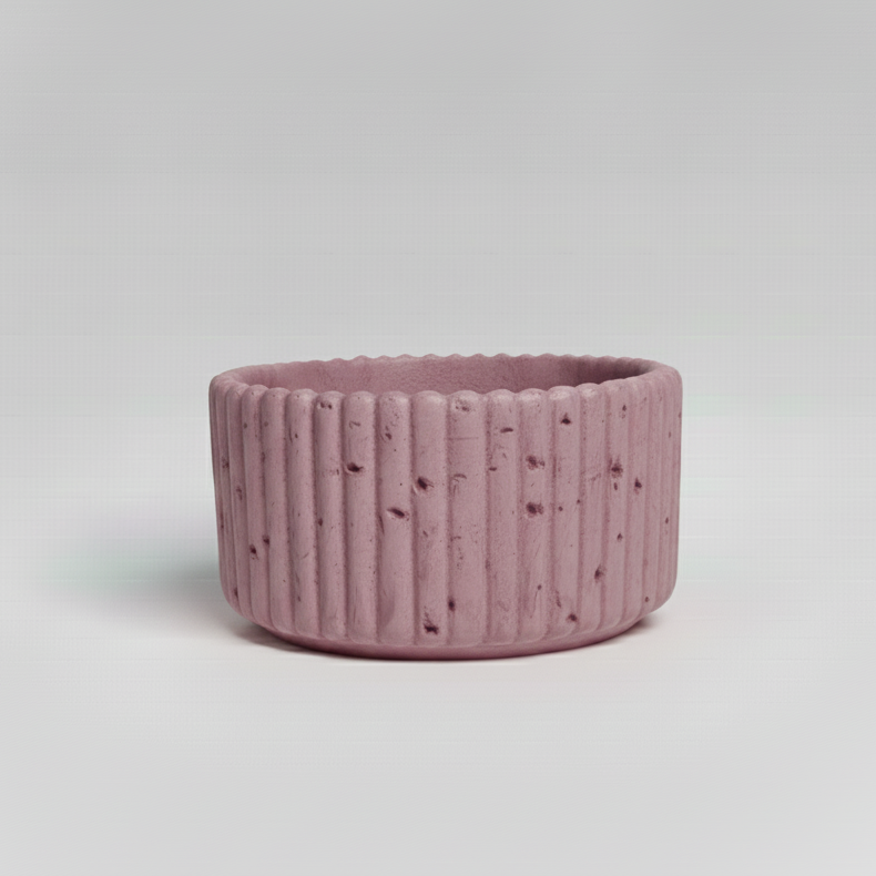 CONTENEDOR REDONDO  RAYADO