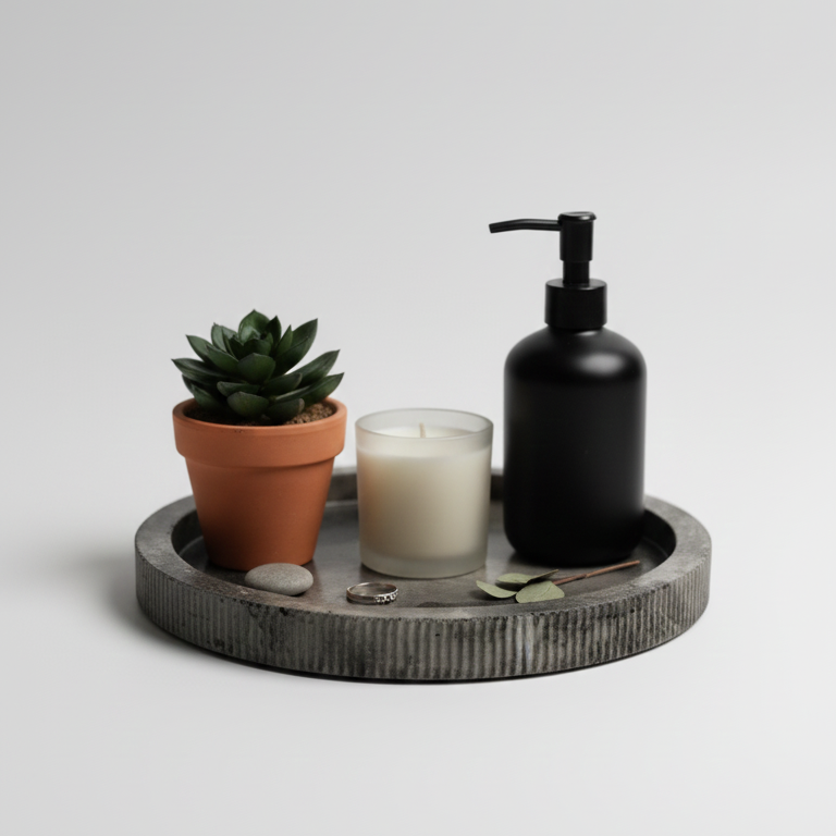 BANDEJA REDONDA RAYADA