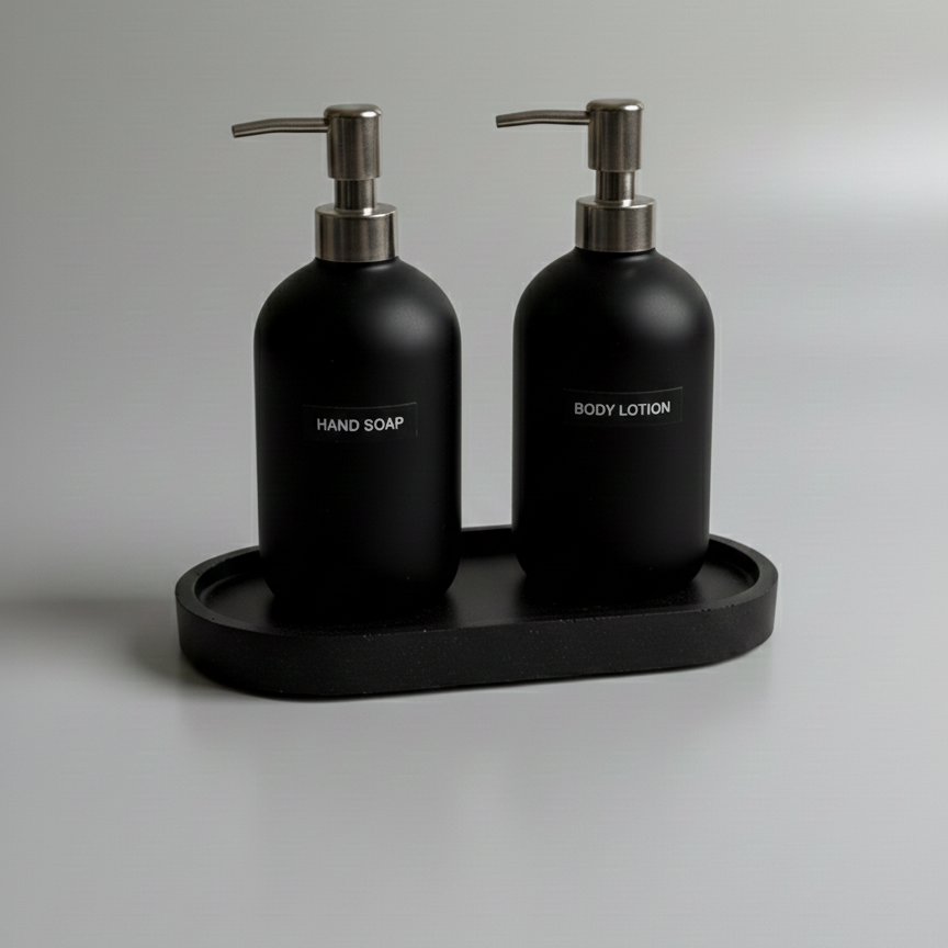 BANDEJA OVALADA DE CONCRETO