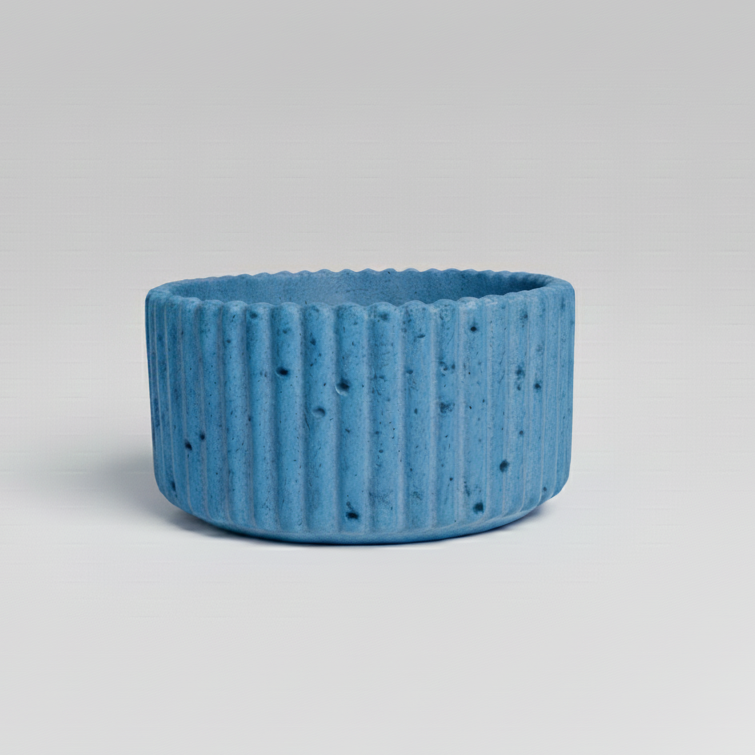 CONTENEDOR REDONDO  RAYADO