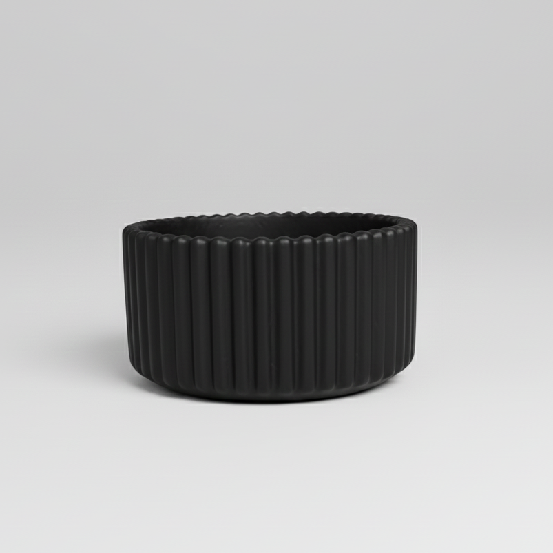 CONTENEDOR REDONDO  RAYADO