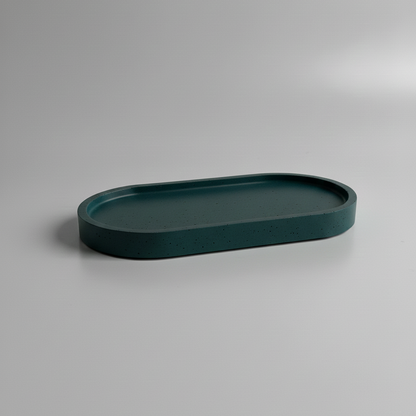 BANDEJA OVALADA DE CONCRETO