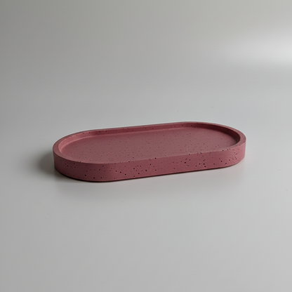 BANDEJA OVALADA DE CONCRETO