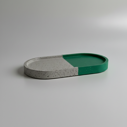 BANDEJA OVALADA DE CONCRETO