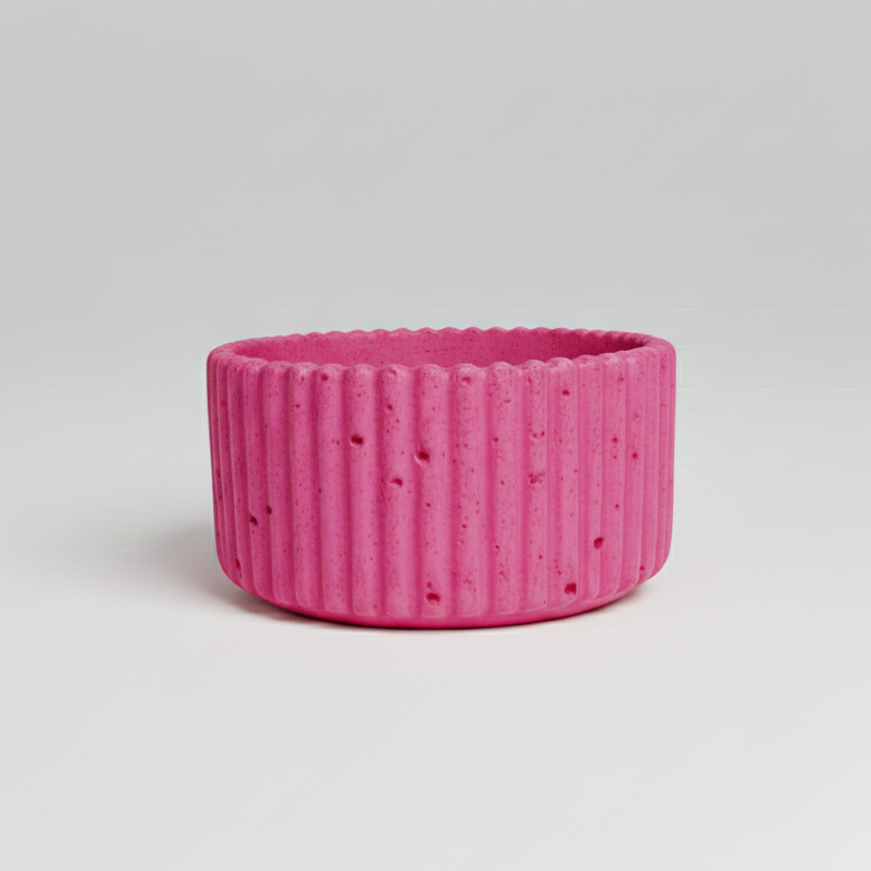 CONTENEDOR REDONDO  RAYADO