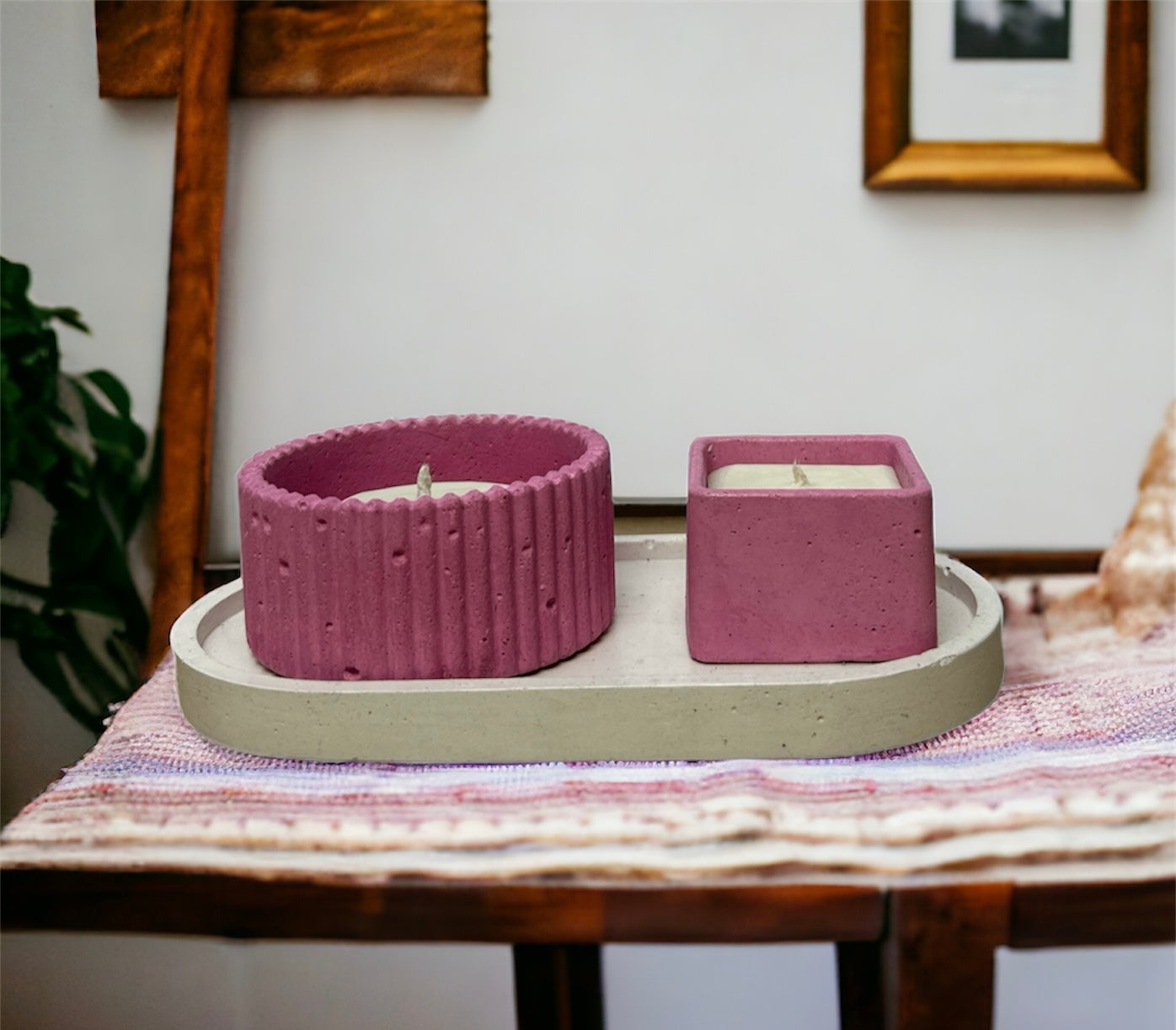 KIT207 BASE OVALADA/VELA RAYADA/VELA