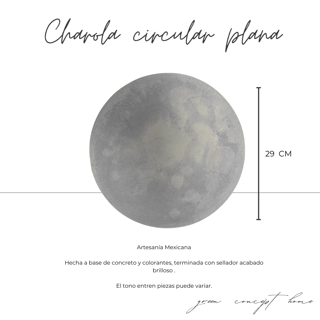 CHAROLA CIRCULAR PLANA