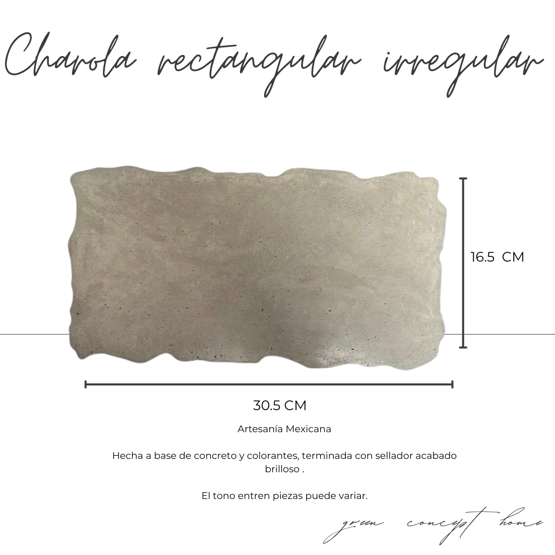 CHAROLA RECTANGULAR IRREGULAR