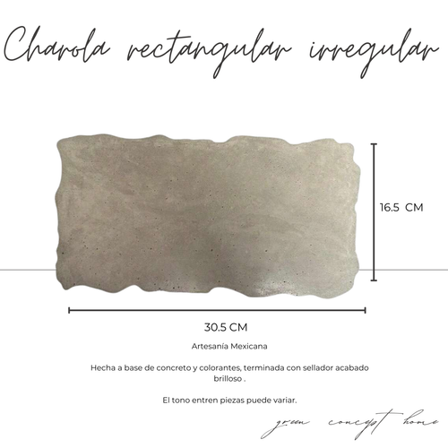 CHAROLA RECTANGULAR IRREGULAR