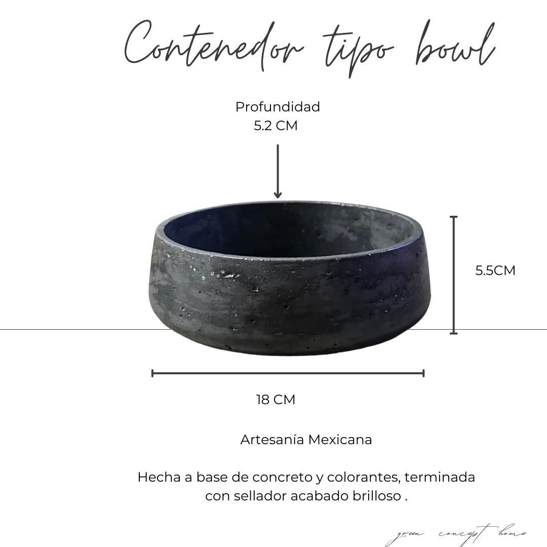 CONTENEDOR/MACETA TIPO BOWL