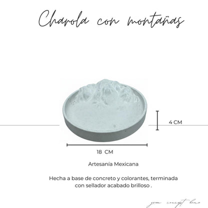 CHAROLA CON MONTAÑAS